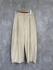 green label relaxing グリーンレーベルリラクシング ユナイテッドアローズ タックパンツ ワイド パンツ sizeS/ライトベージュ ◆■ レディース