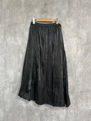 alicia PAGEBOY アリシアページボーイ サテン フレア スカート sizeF/黒 ■◆ レディース