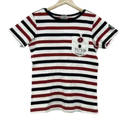 SINACOVA(シナコバ) 半袖Tシャツ サイズF メンズ - 白×ダークネイビー×レッド ボーダーのサムネイル