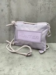 美品 HUNTER ハンター トラベル リップストップ リサイクル ナイロン フォンポーチ ショルダー バッグ ピンク ■■◎レディース