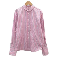 ラルフローレン RALPH LAUREN カジュアルシャツ 長袖 12 マルチカラー ピンク ストライプ柄 ラウンドカラー /HO20 ■ECD001