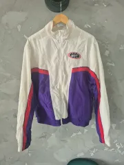 ナイキ 白/パープル ウィンドブレーカー アウター L