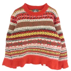 Vivienne WestwoodMAN ヴィヴィアンウエストウッドマン VW-LK77653 ノルディック デザイン ウール ニット レッド系【中古】のサムネイル