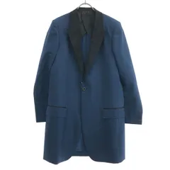 THE RERACS ザ リラクス ロングタキシードジャケット  ブルー 2のサムネイル