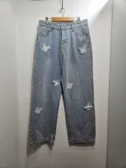 蝶レイ デニム ズボン 新品