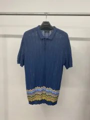 メンズ ZARA（ザラ） ジャカード 夏 半袖 ニット メッシュ ワッフル 半袖 ニット カラーTシャツ Tシャツ