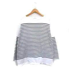 ジャーナルスタンダード JOURNAL STANDARD カットソー Tシャツ ロンT 長袖 コットン ボーダー ホワイト 白 /KT1