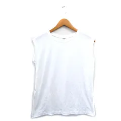 ビームスハート BEAMS HEART カットソー Tシャツ ノースリーブ シンプル ホワイト 白 /KT2