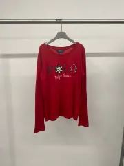(XL 16Y) ポロラルフローレン キッズ 子供 ロゴ パッチ 刺繍 長袖Tシャツ