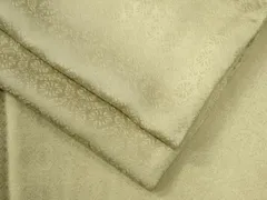 平和屋着物●上質な色無地　花唐草地紋　抹茶色　正絹　逸品　CABE2214yc