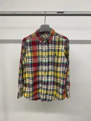 (6Y) ポロラルフローレン キッズ ボーイ チェック フランネル シャツ ロングスリーブ 長袖Tシャツ