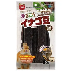 （まとめ）マルカン まるごとイナゴ豆 80g 小動物用おやつ 〔×5セット〕