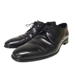 PRADA プラダ レースアップ ドレス レザー ダービー シューズ 2EC060 UK6 ブラック メンズ