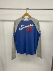 ユニセックス Abercrombie アバクロンビー ラグラン ロングスリーブ Tシャツ ロングスリーブ マッスルフィット