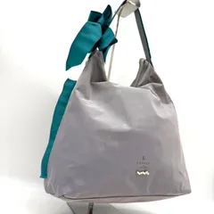 【美品】ランバンオンブルー LANVIN en Bleu トートバッグ リボン ネイビー  紺