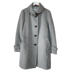 良品 MACKINTOSH PHILOSOPHY マッキントッシュフィロソフィー ショールカラー ウールコート 36 グレー レディース 古着 中古 USEDのサムネイル