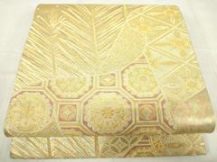 V3634 ○高級 正絹 唐織 六通 袋帯 華文 花文 - メルカリ