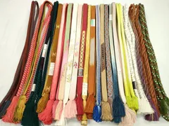 平和屋着物●和装小物　帯締め20本セット　高麗組　奈良組　大和組　礼装用　金銀糸　未使用多数　逸品　CABD8703ju