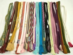 平和屋着物●和装小物　帯締め20本セット　高麗組　奈良組　鴨川組　礼装用　金糸　長尺あり　未使用あり　逸品　CABD8704ju