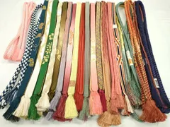 平和屋着物●和装小物　帯締め20本セット　高麗組　畝打組　鴨川組　丸源氏組　礼装用　金糸　未使用あり　逸品　CABD8711ju