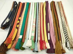 平和屋着物●和装小物　帯締め20本セット　高麗組　大和組　鴨川組　三ッ杵印　紐の渡敬　金糸　未使用あり　逸品　CABD8713ju