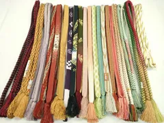 平和屋着物●和装小物　帯締め20本セット　高麗組　畝組　大和組　金糸　長尺あり　未使用あり　逸品　CABD8714ju