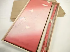 平和屋着物●和装小物　帯締め・帯揚げセット　草花文　組紐　金糸　逸品　未使用　DABD7646zzz