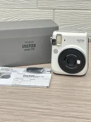 【美品】FUJIFILM インスタントカメラ チェキ instax mini70 ホワイト INS MINI