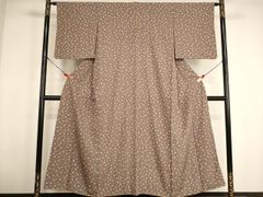 飛び柄小紋　単衣　裄70 雅染匠 中西雅明　京友禅 花丸文　正絹　逸品 飛び柄小紋 単衣 裄70 雅染匠 中西雅明 京友禅 花丸文 正絹 逸品