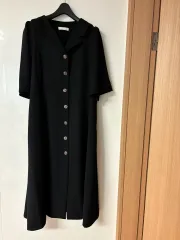 アナ ＆ ウール Glitch Mode THE ANNA ゴールドボタン ラグジュアリー ONE PIECE 結婚式 ゲストルック マタニティ服 慶弔