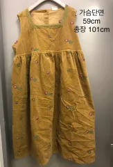 コーデュロイ オーバーサイズ フラワー ロング丈ワンピース ママコーデ 保育園服 マタニティ服 オーバーサイズ オーバーサイズ