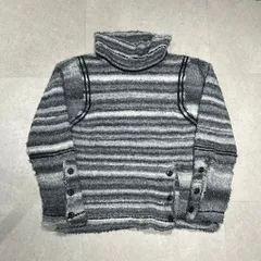 KIKO KOSTADINOV キココスタディノフ 24AW SCARPITTA KNIT ハイネックボーダーニット グレー size:46【表参道A05】のサムネイル
