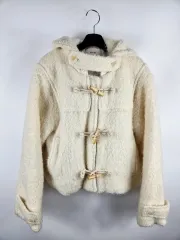 ミニポエ ムートン チーズフォーム フード ダッフルジャケット ダッフルコート ボアボア フリース ボクシリ トグルボタン