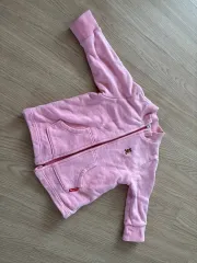 ミッキーハウス ピンク クマ ドール ジップアップ アウター ジャケット 80