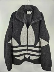 adidas アディダス ビックロゴ ボア シェルパ フリース おまけ付き(※メルカリshop取引では対象外) 羊毛 フリース ジップアップ
