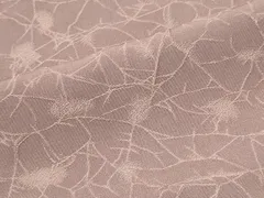 平和屋着物■上質な色無地　干割れ地紋　牡丹鼠色　正絹　逸品　CABE4184ou