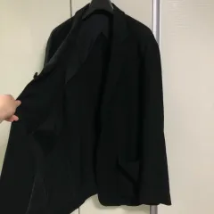 SYSTEM homme メンズ レーヨン ブラック ジャケット スーツ ブレザー 通勤ルック 彼氏ルック ゲストルック