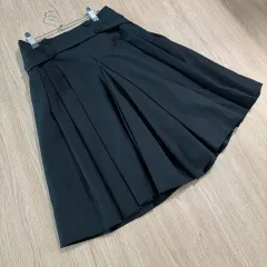 ZIOSONGZIO ウィメンズ スカート ワイド プリーツ バミューダ パンツ ハーフパンツ 結婚式 ゲストルック