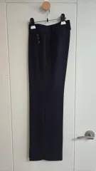 DECO デコ ネイビー ボタン ディテール スーツ ズボン