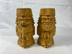 木彫りの置物　アイヌ　北海道　民族　工芸品　工芸　木彫り　置物　オブジェ　コレクション　インテリア　昭和レトロ　昭和　レトロ