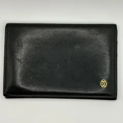 Cartier カルティエ カードケース 名刺入れ 黒 ブラック レザー メンズ レディースのサムネイル