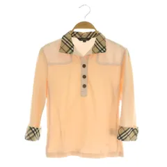 バーバリー BURBERRY ポロシャツ 七分袖 ノバチェック 切替 1 ピンク /MY ■OS ■ECE003
