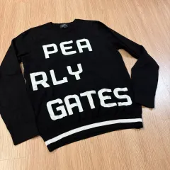 パーリーゲイツ 20年 レディース ゴルフウェア ブラック ラウンド ニット 2 サイズ レディース 굿샷