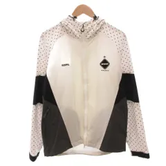 エフシーレアルブリストル F.C.Real Bristol FCRB 21SS ジップアップパーカー ジャケット ドット ロゴ S 白 ホワイト /FF