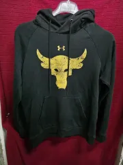 ヴィンテージ アンダーアーマー プロジェクトロック フーディー Tシャツ ブラック/ゴールド