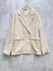 Ungrid アングリッド 長袖 ビッグシルエット テーラードジャケット sizeM/ベージュ ■◇メンズ