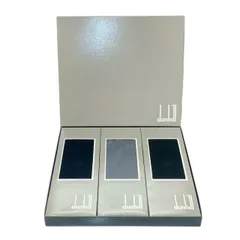 dunhill ダンヒル 靴下 3足セット 未使用品 25.0cm マルチカラー メンズ ソックス  服飾小物 紳士用 ビジネスソックス ワンポイント刺繍 ネイビー ブラック 黒 紺 