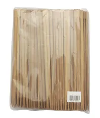 【特価セール】中村 竹 割り箸 炭化 双生箸 100膳 ポリ袋入り 24cm 89006