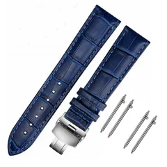 【特価商品】Moran本革時計バンドクイックリリースポリッシュ展開Dバックル、男性女性用18mm-24mmカーフレザー交換用時計ストラップ、防水、防汗 22mm-XL