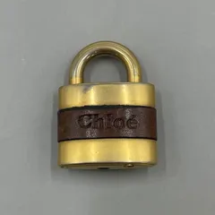 Chloe クロエ　南京錠　パディントン　レザー　茶　ゴールドのサムネイル